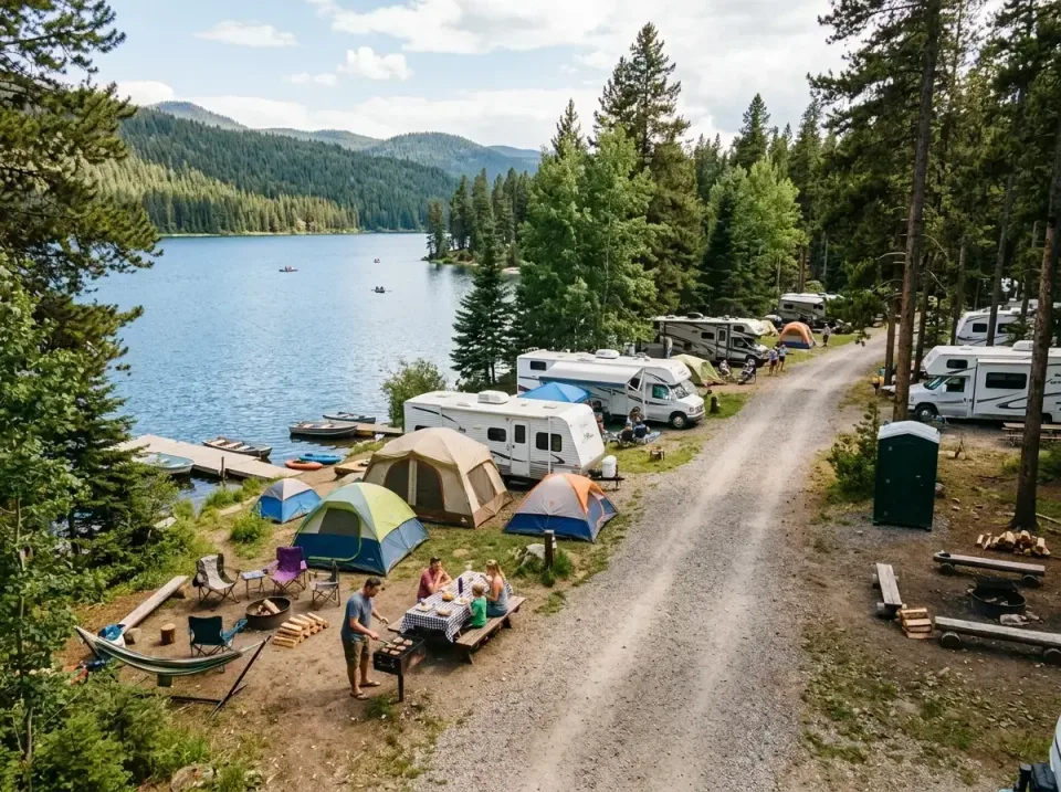Porta Potty — Campsite — Porta Potty, Recreational Vehicle, Camping Tent, Campsite, Porta Potty Rentals and Dumpster Rental…