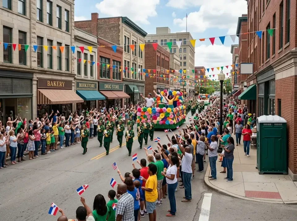 Porta Potty — Parade — Porta Potty, Parade Float, Marching Band, Parade, Porta Potty Rentals and Dumpster Rental in Ionia
