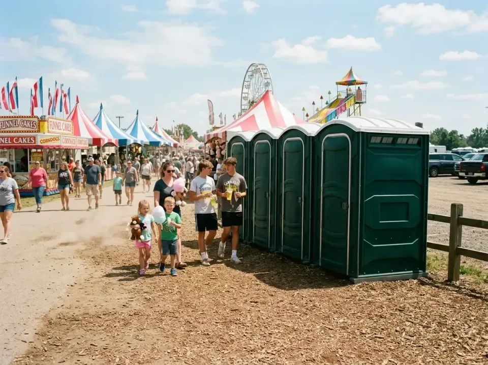 Portable Toilets — County Fair — Portable Toilets, People, Carnival Tents, County Fair, Porta Potty Rentals and Dumpster Ren…